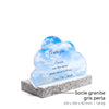 Plaque funéraire nuages 2 Plaquedeces.fr